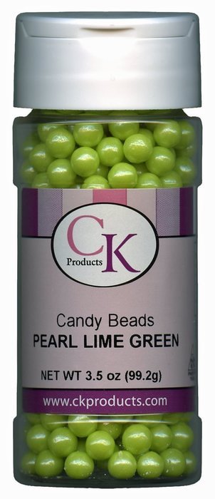 CK Products 3.5oz bottle 7-Mm Candy Beads, Lime Green