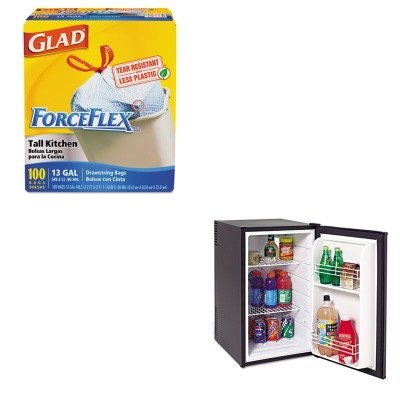 KITAVASHP2501BCOX70427 - Value Kit - Avanti Freestanding Refrigerator (AVASHP2501B) and Glad ForceFlex Tall-Kitchen...