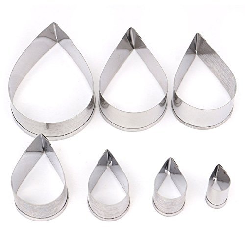 Anyana Rose Petal Cookie Cutter Home Cake Biscuit Pastry Baking Mold Kitchen Fondant Cooking Tool 7Pcs N4