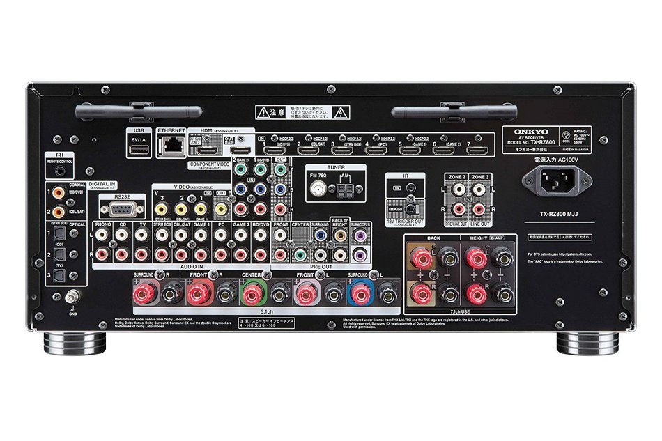 ONKYO AV Receiver 7.1ch Dolby Atmos / DTS: X / 4K / HDCP2.2 / hi-res sound source corresponding black TX-RZ800... N7