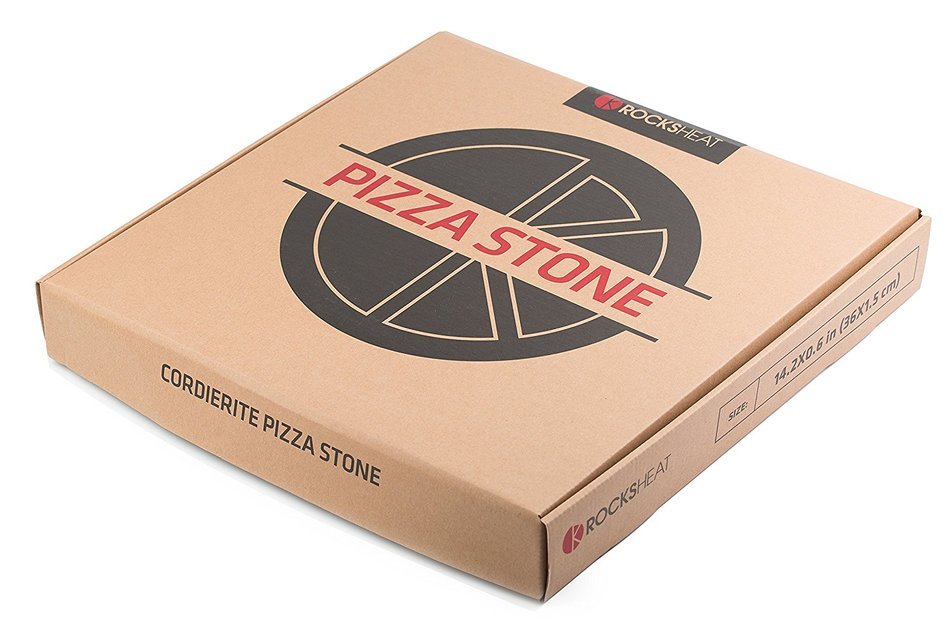 ROCKSHEAT 14.2"x 0.6" Round Cordierite Pizza Stone N7