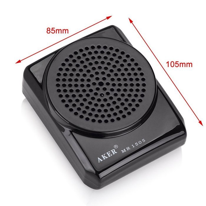 VoiceBooster MR1505 12watts Voice Amplifier, Black N7