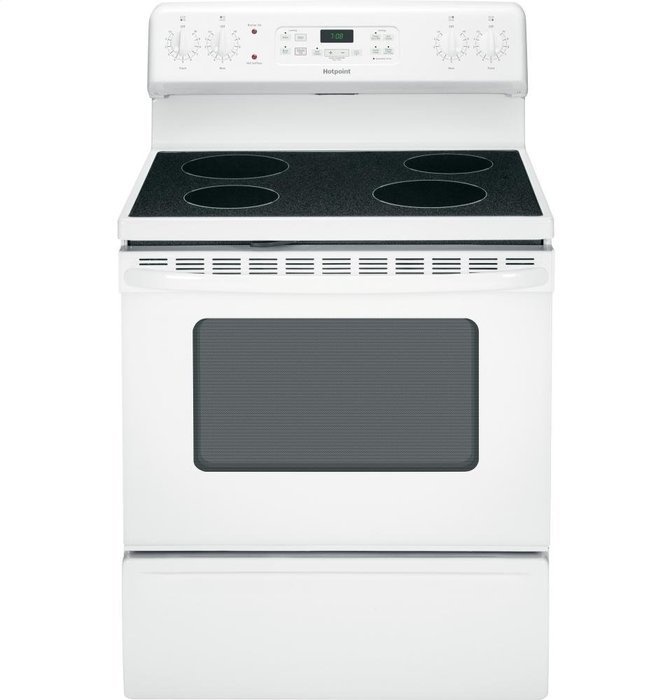 5 Cu. Ft. Electric Self Cleaning Range Color: White N3