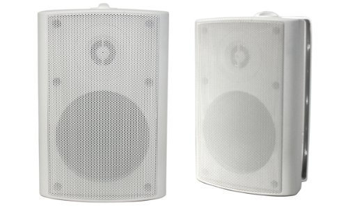 OSD Audio AP450WHT Outdoor Patio Speaker, Pair