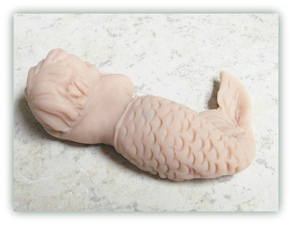 Mold Baby Mermaid 3 Inch Soft Silicone Mold N2