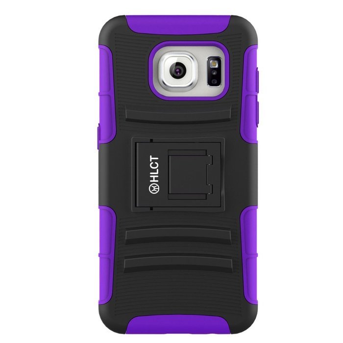 Galaxy S7 Edge Case, HLCT Rugged Shock Proof Dual-Layer Case with Built-In Kickstand for Samsung Galaxy S7 Edge... N31