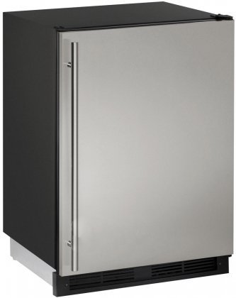 U-Line U1224RS00B 24" 1000 Series Built In Counter Depth Compact Refrigerator with 5.2 Cu. Ft. Capacity, in Stainless...