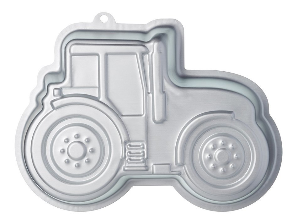 KitchenCraft Sweetly Does It Silver Anodised Tractor Shaped Cake Pan