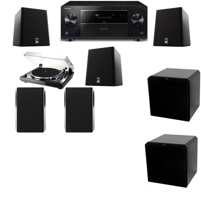M&K Sound S150II Loudspeaker 5.2 Thorens TD-240-2 HRS12 Pioneer Elite SC-89