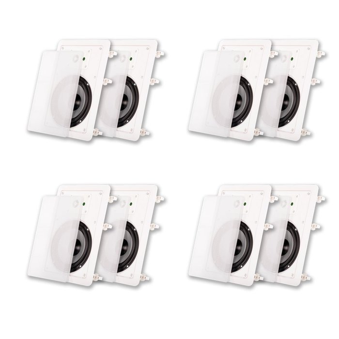 Acoustic Audio CS-IW630 In Wall 6.5" Speakers 3 Way Home Theater 2400 Watt 4 Pair Pack CS-IW630-4PR