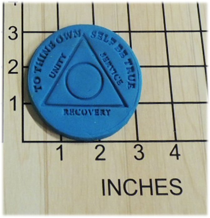 Sober Medallion Shaped Cookie Cutter and Stamp #1270 N2