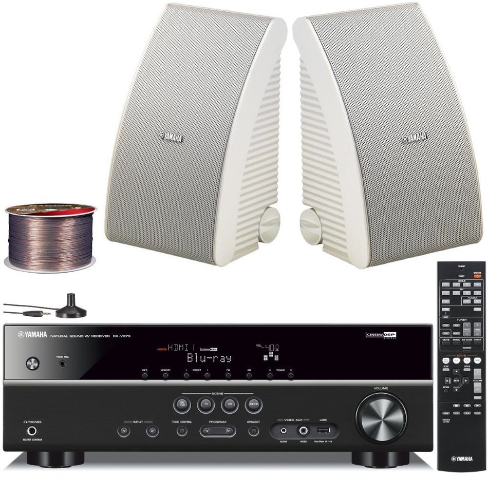Yamaha 3D-Ready 5.1-Channel 500 Watts Digital Home Theater Audio Video Receiver with 4K pass-through, HD Audio... N20