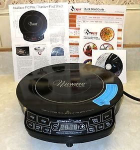 Cooktop Premium Induction Nuwave Portable Smooth Surface Single Kitchen Cookware in Titanium Black N4