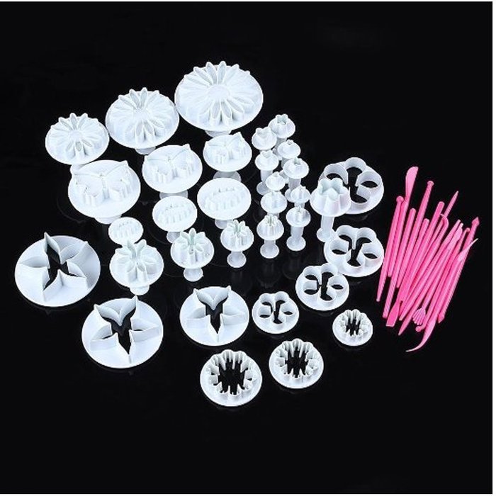 GTI Cake Tools 10 sets (33pcs) Flower Fondant Cake Sugarcraft Decorating Kit Cookie Mould Decration Tool Icing... N19