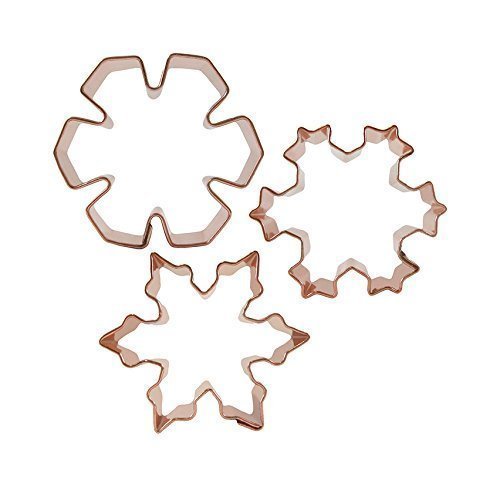 CopperGifts: Mini Snowflake Cookie Cutter Set of 3 &hellip; N2