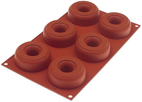 Silikomart Orange Non Stick Donut - 6 Forms N2