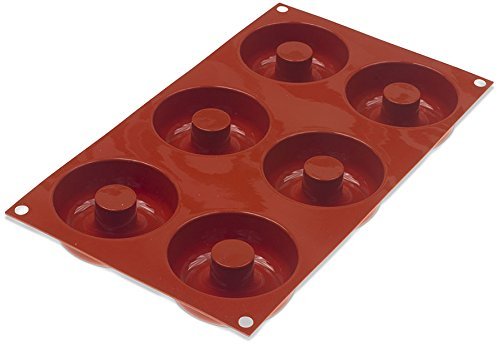 Silikomart Orange Non Stick Donut - 6 Forms N3