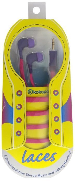 Kokopa Hands free and Music Stereo Earbuds with 3.5mm Jack and Extra Multi Sized Eargels N9