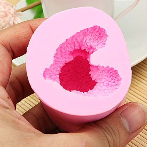 Bluelover 3D Cute Little Bear Silicone Mold Fondant Chocolate Soap Mould N2