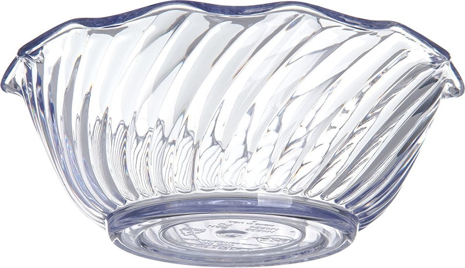Carlisle 453307 SAN Tulip Bowl, 13 oz. Capacity, 5.56 x 2.12", Clear (Case of 24) N4