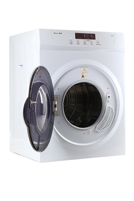 Majestic 13 lb.Compact Standard Electric Dryer in White with Silver Trim MJ860D coming with Venting and Sensor... N7