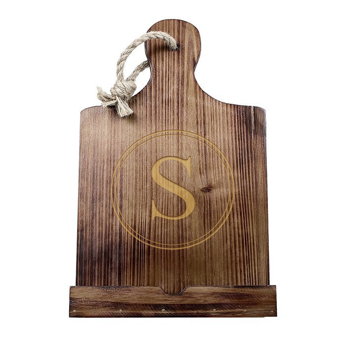 Cathy's Concepts Personalized Wooden iPad & Recipe Stand, White, Letter W N29