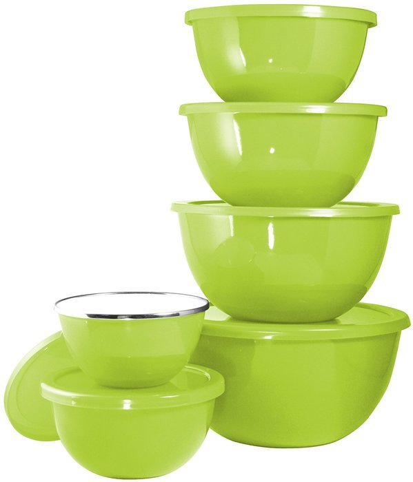 Reston Lloyd Calypso Basics 12-Piece Bowl Set, Lime N3
