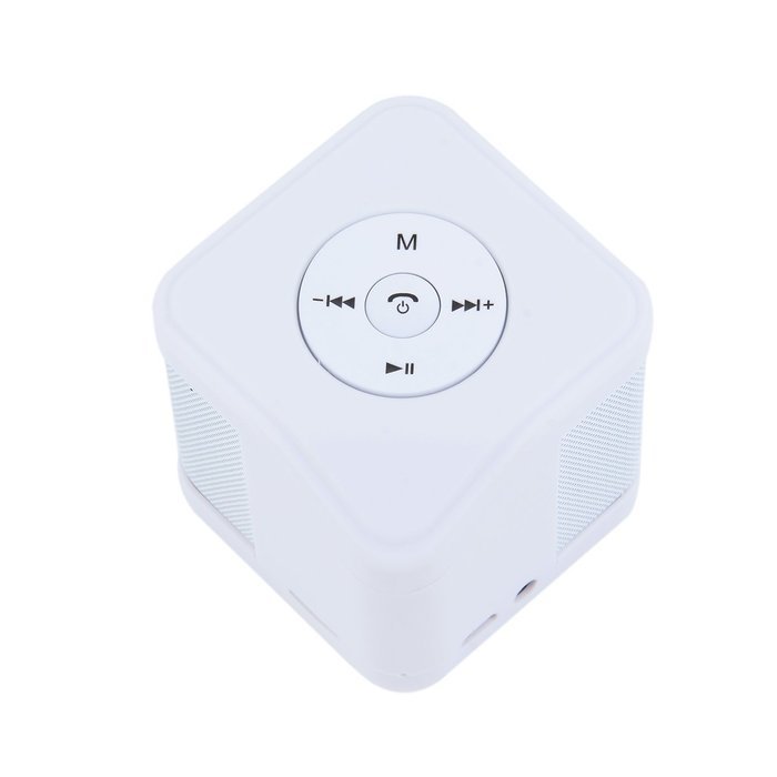 XC-R01 quadrate multi-functional voice call bluetooth speaker -WHITE N2