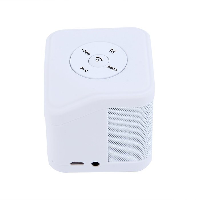 XC-R01 quadrate multi-functional voice call bluetooth speaker -WHITE N3