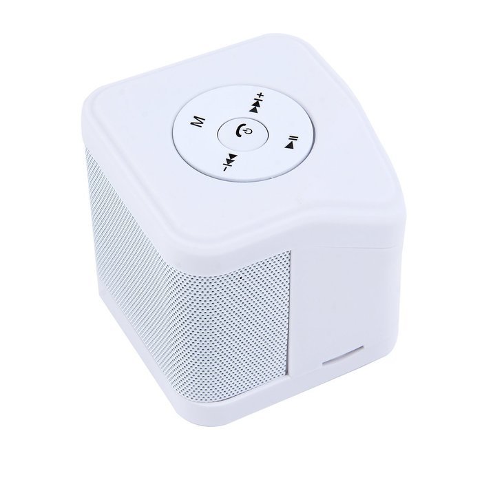 XC-R01 quadrate multi-functional voice call bluetooth speaker -WHITE N4