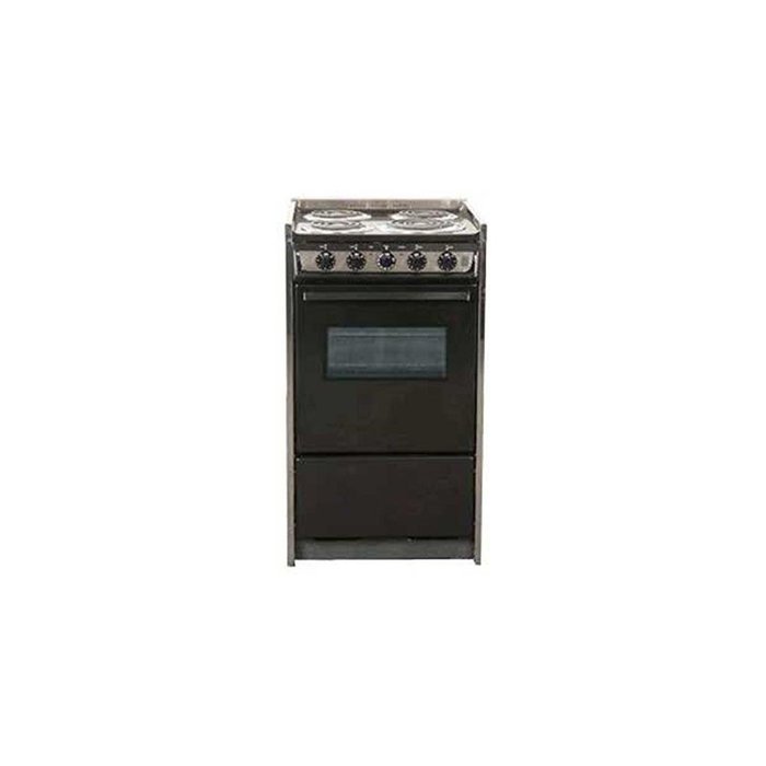 Summit Professional Series TEM115RW 20" Slide-In Electric Range with 4 Coil Elements 2.46 cu. ft. Oven Capacity...