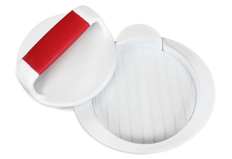 Aprince Burger Press, Hamburger Patty Maker, Hamburger Presser (White - Square Plastic) N18
