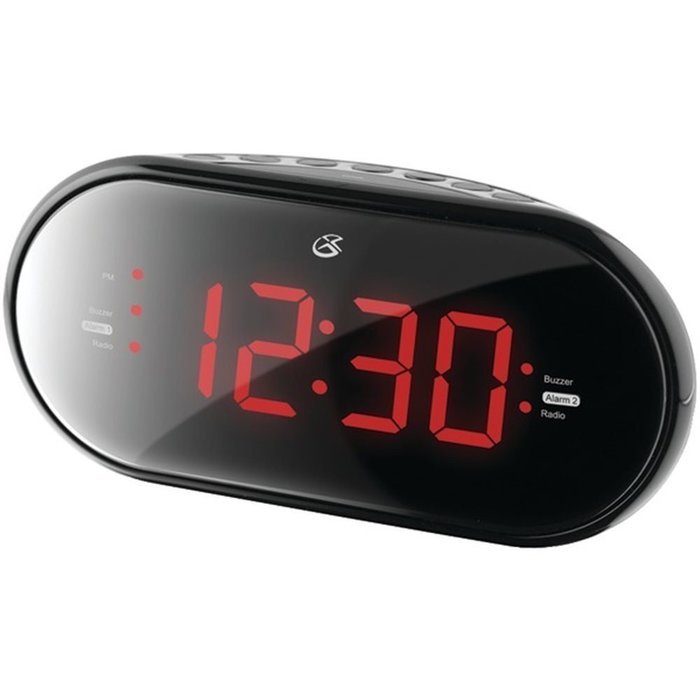 GPX C253B Dual Alarm Clock Radio Black W/Large Display Consumer electronics