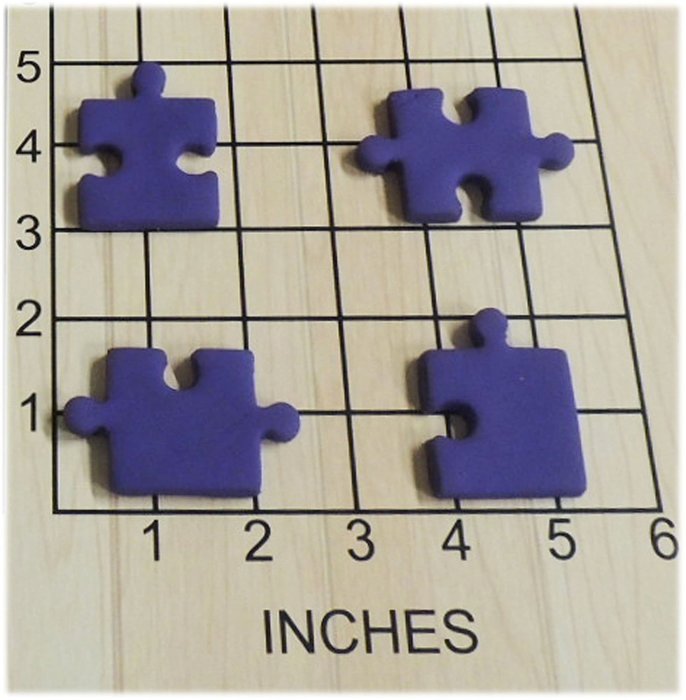 Puzzle Pieces Shaped Fondant Cookie Cutter Set #1119