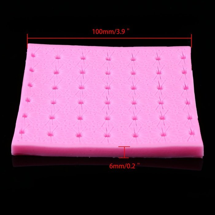 Whosee Style#4 3D Silicone Mold Fondant Cake Chocolate Decor Baking Mold Random Color N33