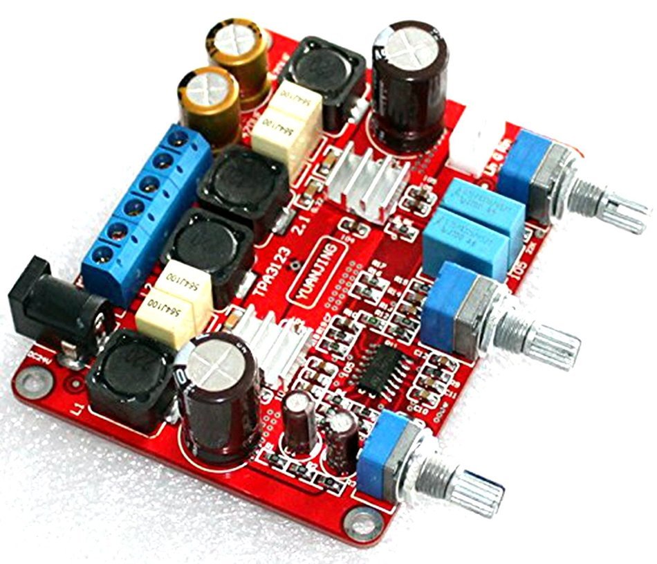 TPA3123 2.1 Digiral Amplifier Board with 2X25W+50W SubWoofer Amp DC12-24V Module N3