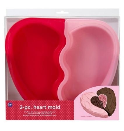 Wilton Heart Cake Silicone Mold Set - 2 Pcs