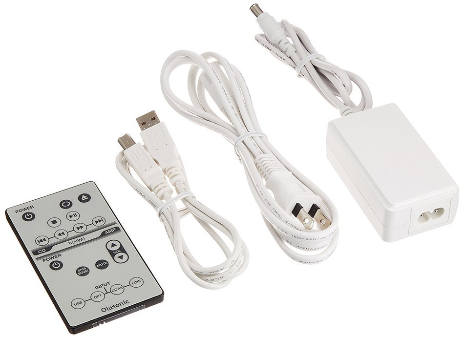 Olasonic USB DAC built-in pre-main amplifier NANOCOMPO NANO-UA1a Platinum White NANO-UA1a N3