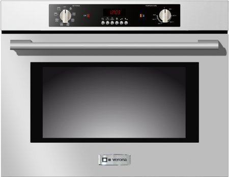 Verona VEBIEM301SS 30" Electric 110 Volts Wall Oven With 2.8 Cu. Ft. Oven Capacity 8 Cooking Functions Electronic...