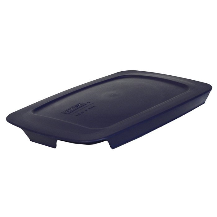 Pyrex Easy Grab - Blue 1.5 Quart Storage Lid Cover for Loaf Dish (2 Pack)