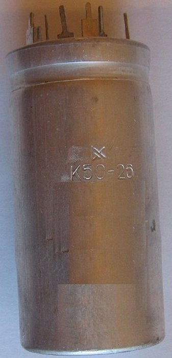 Capacitor oxide electrolytic K50-26 6.3V 22uF USSR 5 pcs