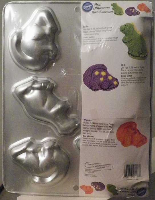 Wilton Mini Dinosaurs Party Cakes Pan N2