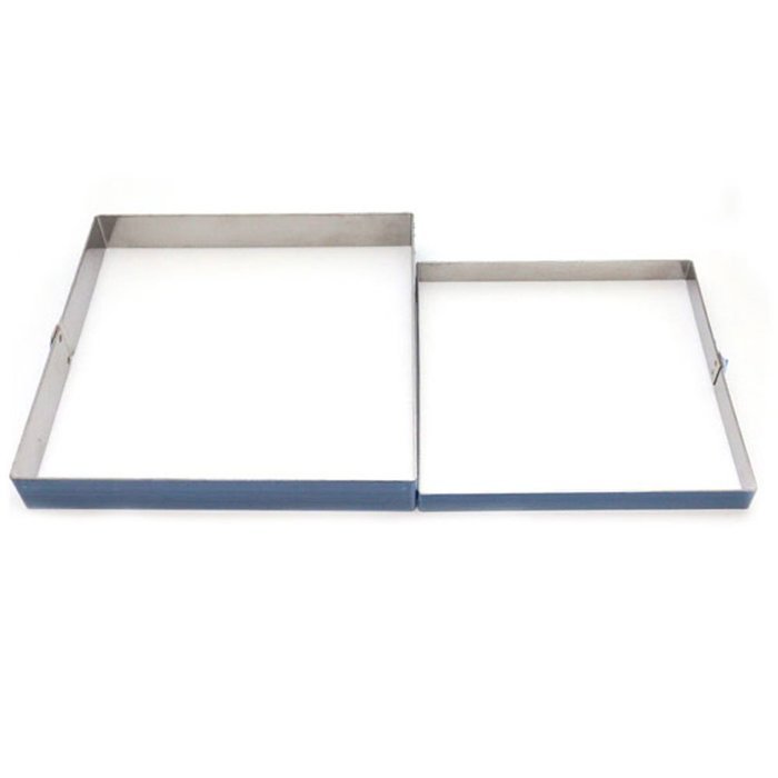 Hanason Stainless Steel Rings Square Molding Plating Forming Cake ...