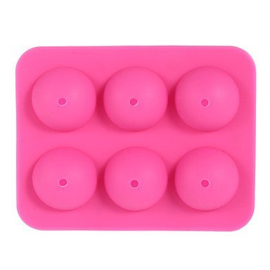 Sher 2pcs 6-Capacity Silicone Cake Baking Mold - Pink