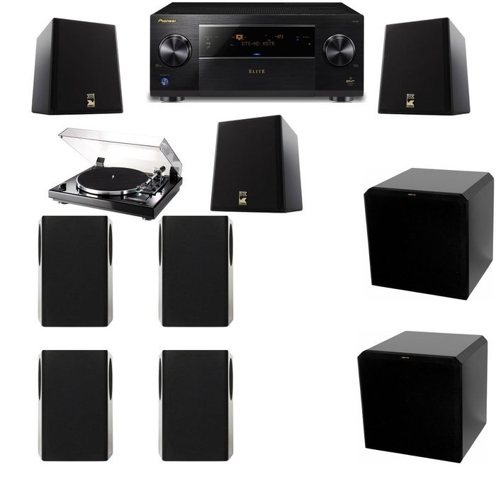 M&K Sound S150II Loudspeaker 7.2 Thorens TD-240-2 HRS12 Pioneer Elite SC-89