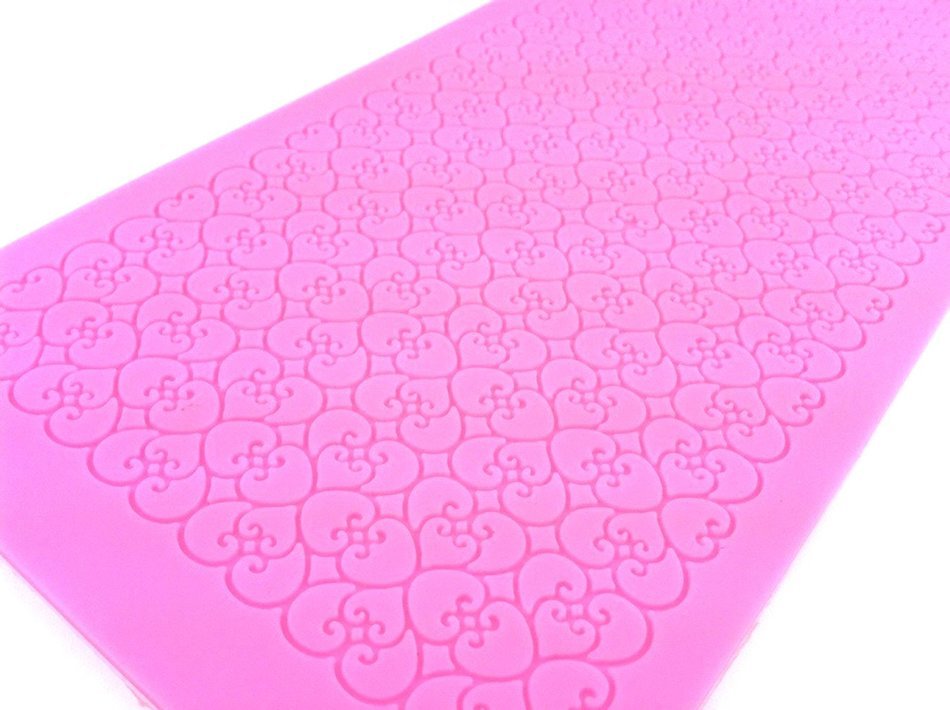 Hot Sale Lace Silicone Mould for Fondant Cake Sugar Paste 39.5*13.5*0.28cm Cake Decoration N3