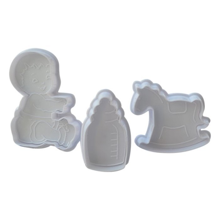MuLuo 4pcs Hobbyhorse Feeder Shaped Baking Biscuit Cutter Mould Tools