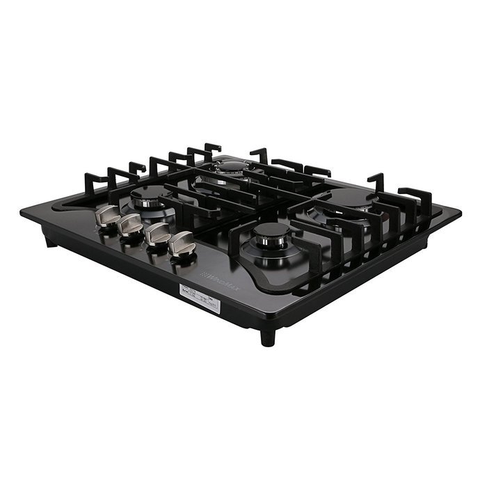 WindMax 23" Black Titanium Stainless Steel 4 Burner Built-In Stoves LPG/NG Gas Cooktops Cooker N4