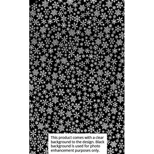 Snowflakes #2 White Cocoa Butter Chocolate Transfer Sheet by GSA N2