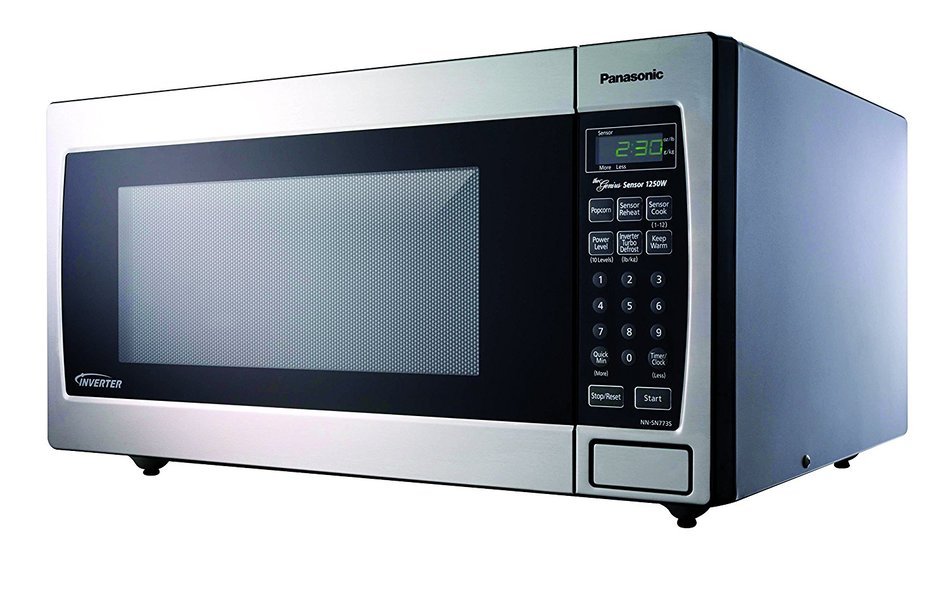 Panasonic NN-SN773SAZ Stainless 1.6 Cu. Ft. Countertop Built-In Microwave with Inverter Technology, Stainless...